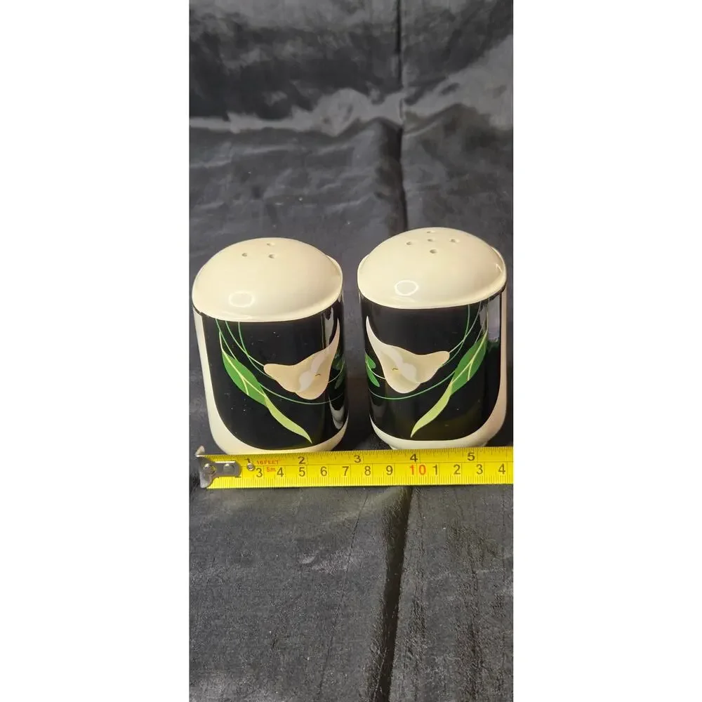 Vintage Sanyo Quadrille Lily Salt & Pepper